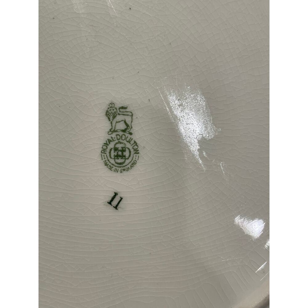 Vibrant Royal Doulton Geometric 'Floral Pattern K' Series Rack Plate c1929 D4864 - Picture 6 of 6
